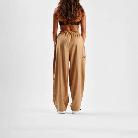 Pants MAMMAMIA - Pinstripe Beige