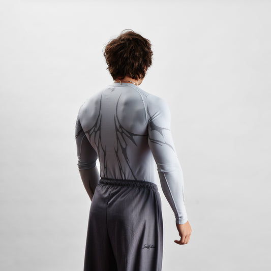 Compression Knight Carbon LS - White