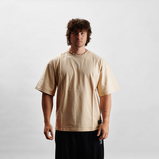 T-Shirt Oversize - PUMP COVER Avorio