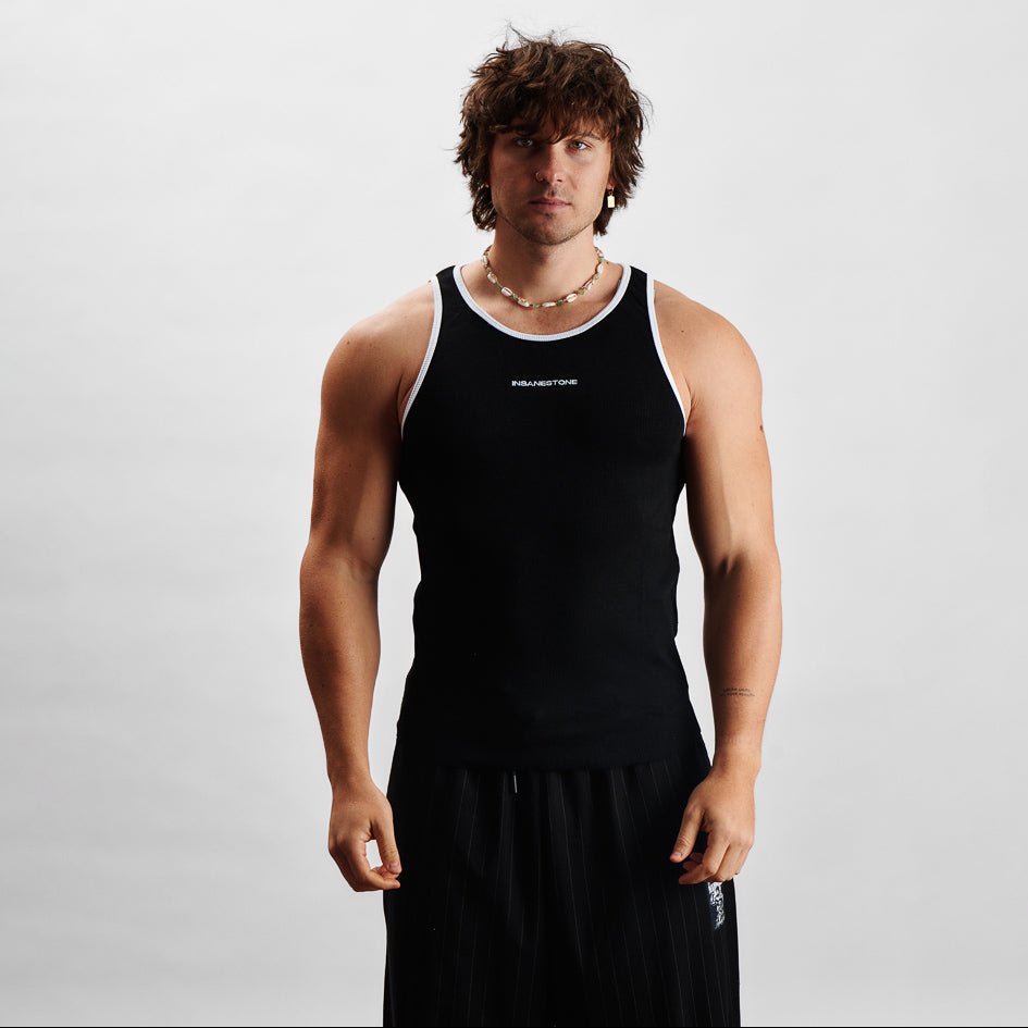 SOFTY - Canotta Uomo In Puro Cotone, Comfort E Praticità - Confezione Da 2, Taglia X-Large, Colore Nero
