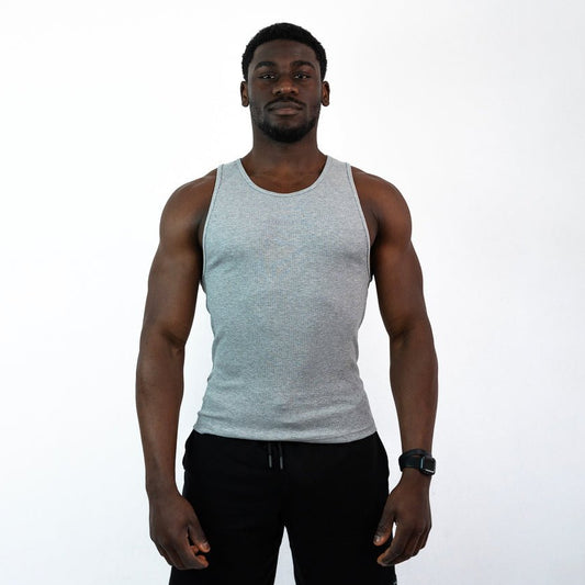 Gym Tank Rib Grey - Insane Stone ®