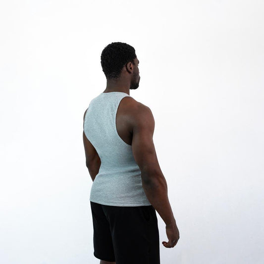 Gym Tank Rib Grey - Insane Stone ®