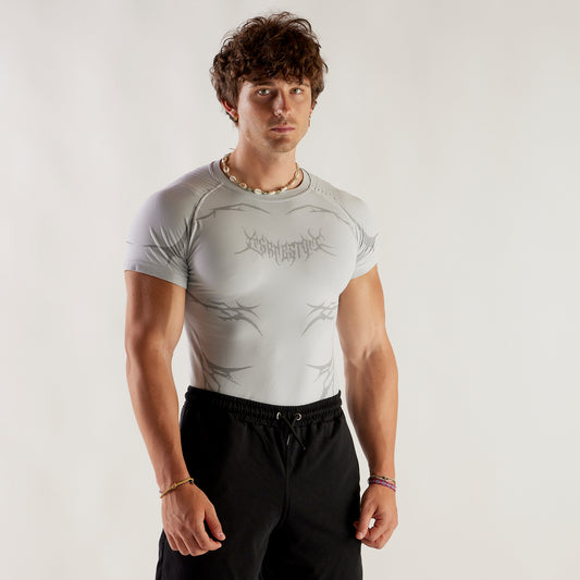 Compression Knight Carbon - White