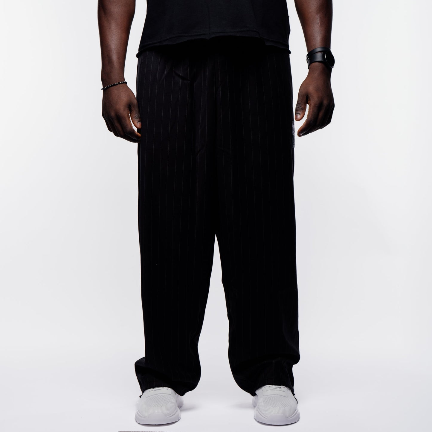 Pants MAMMAMIA - Pinstripe Black - Insane Stone ®
