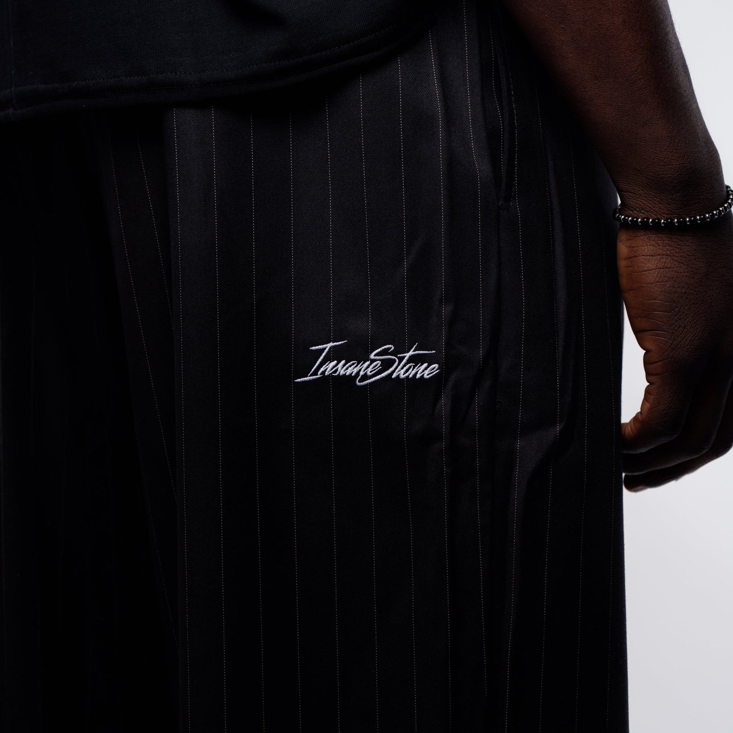 Pants MAMMAMIA - Pinstripe Black - Insane Stone ®