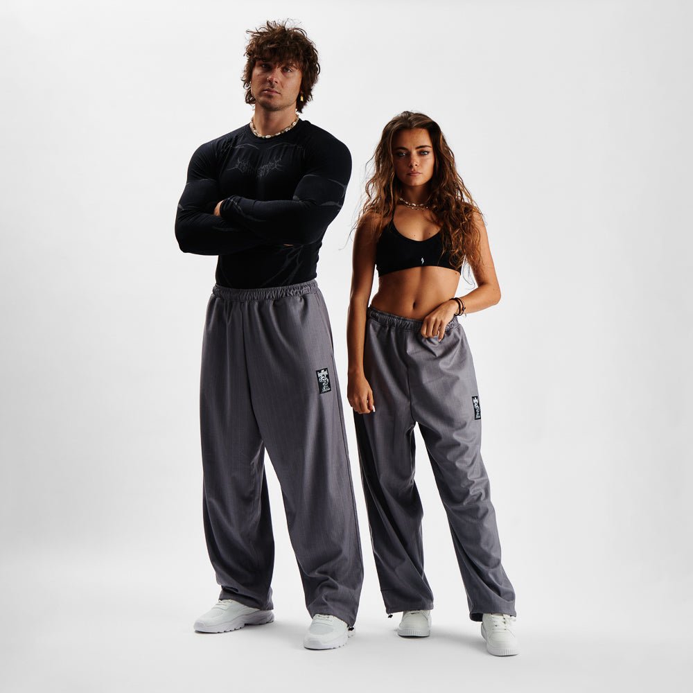Pants MAMMAMIA - Pinstripe Gray - Insane Stone ®