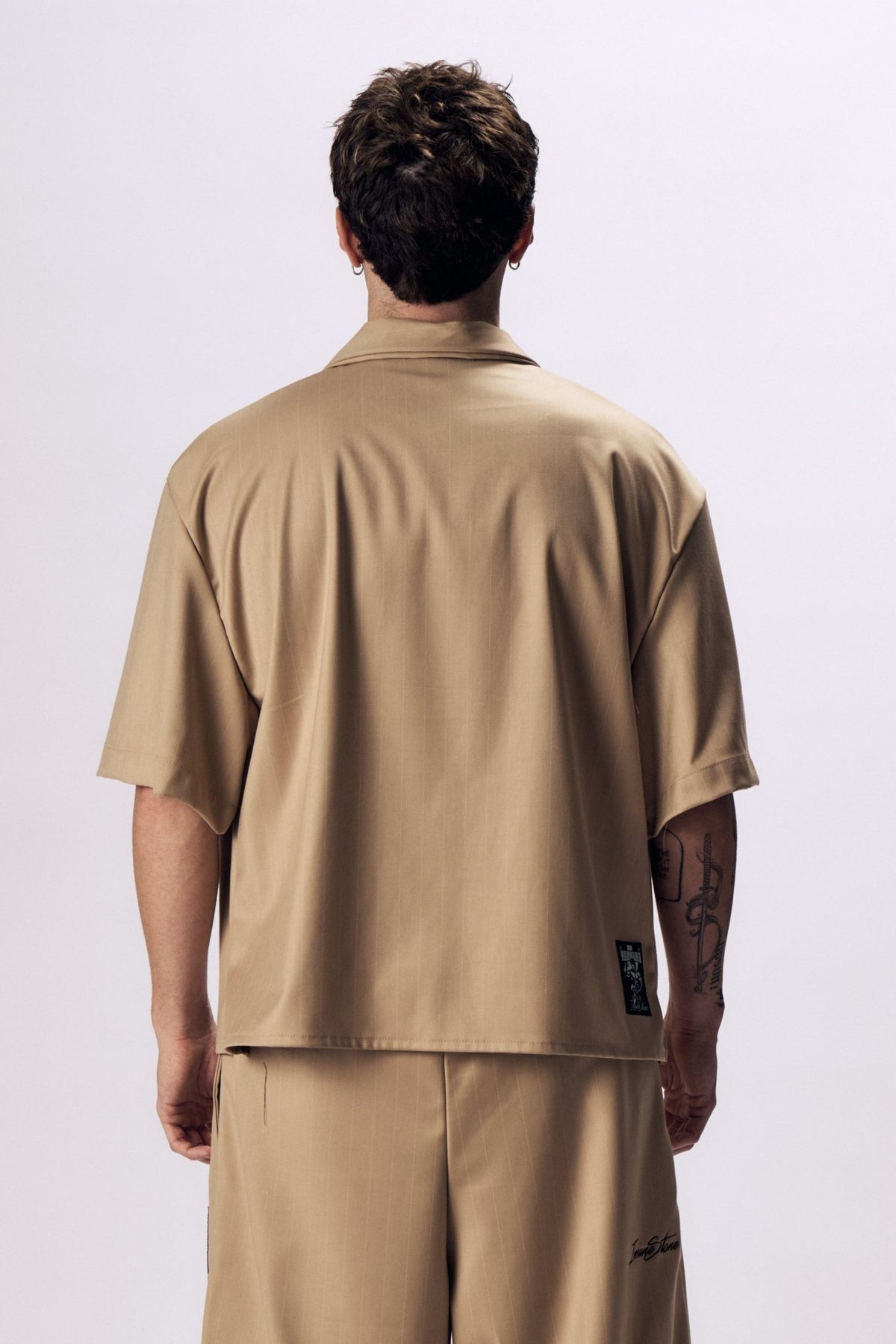 Shirt MAMMAMIA - Pinstripe Beige - Insane Stone ®