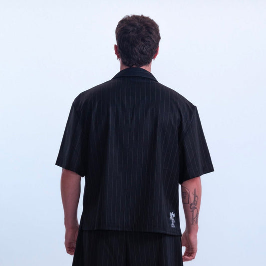 Shirt MAMMAMIA - Pinstripe Black - Insane Stone ®
