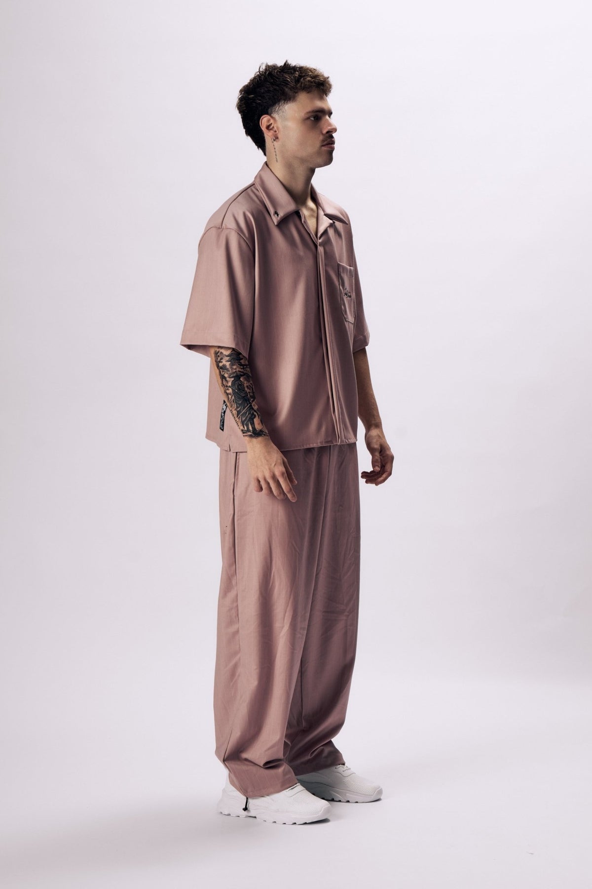 Shirt MAMMAMIA - Pinstripe Old Pink - Insane Stone ®