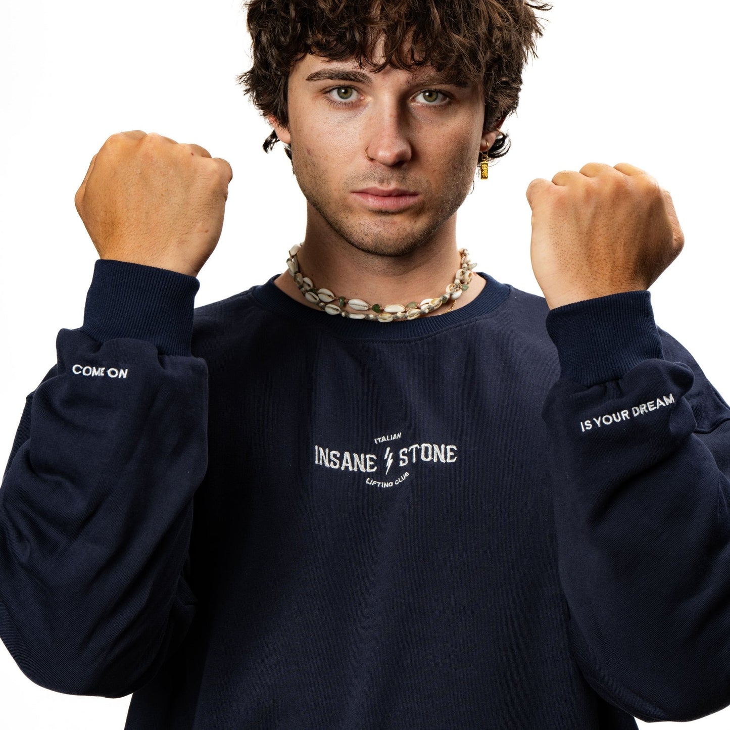 Sweatshirt College - Dark Blue - Insane Stone ®