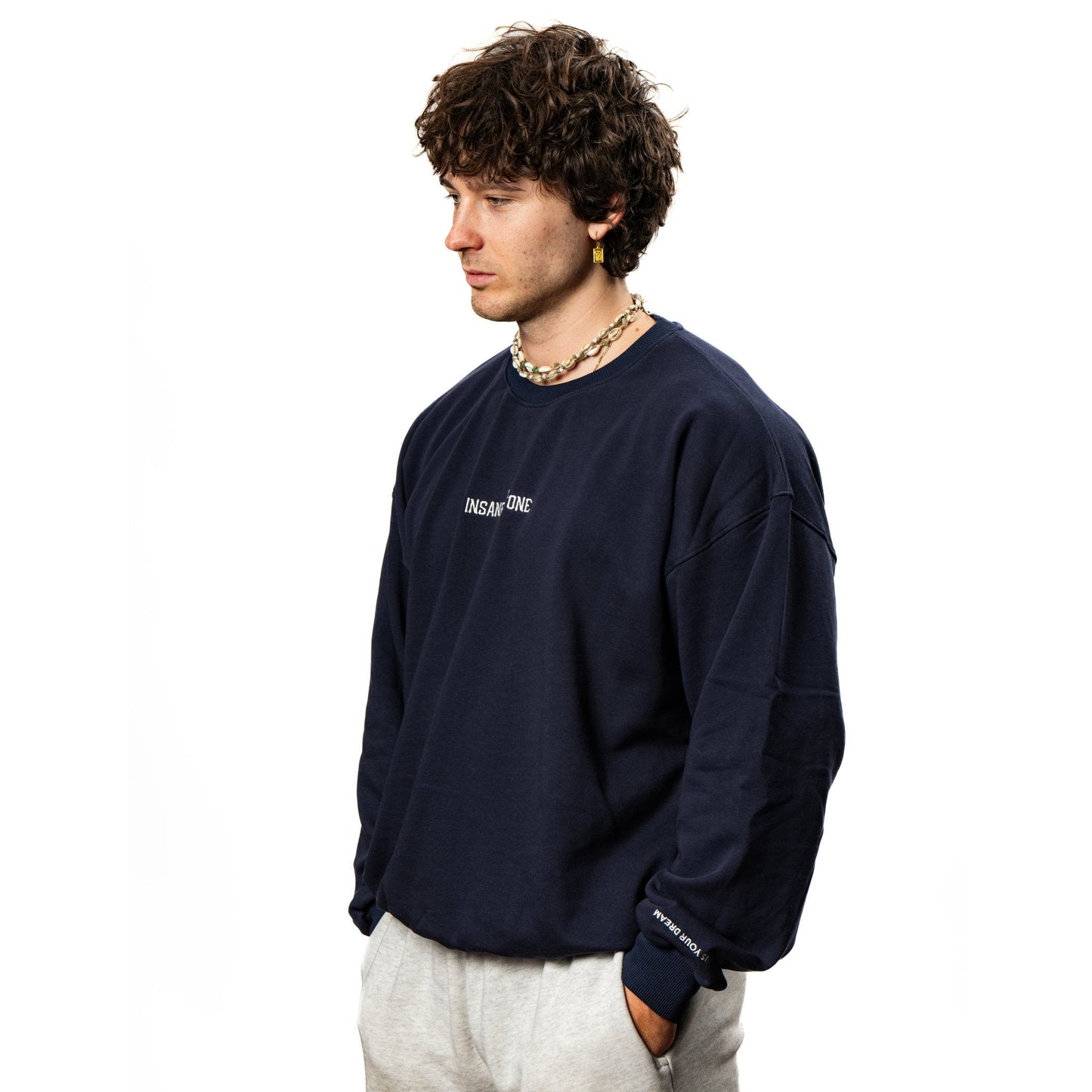 Sweatshirt College - Dark Blue - Insane Stone ®