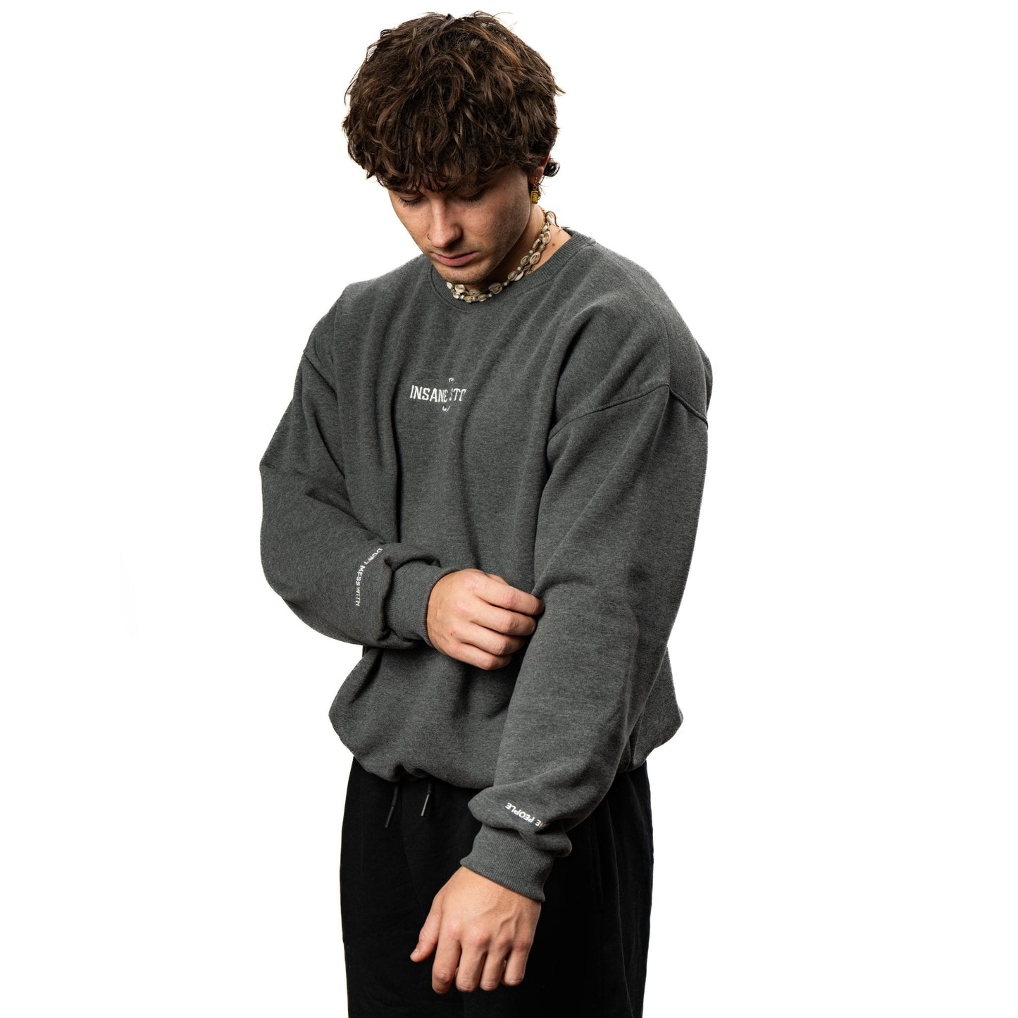 Sweatshirt College - Dark Grey - Insane Stone ®