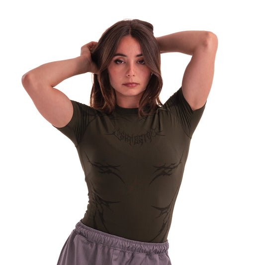 Woman Compression Knight Carbon - Military green - Insane Stone ®