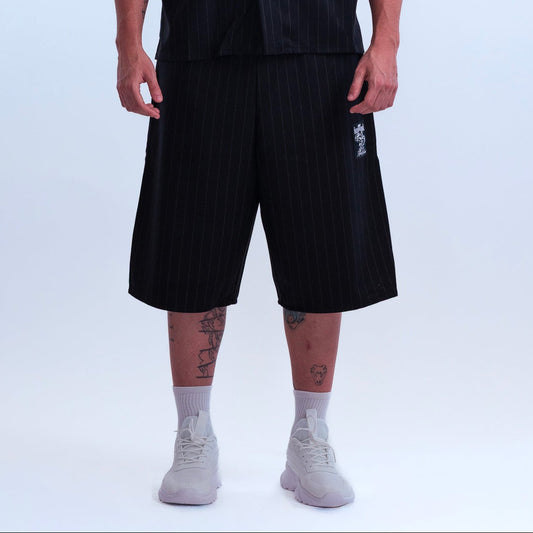 Shorts MAMMAMIA - Pinstripe Black