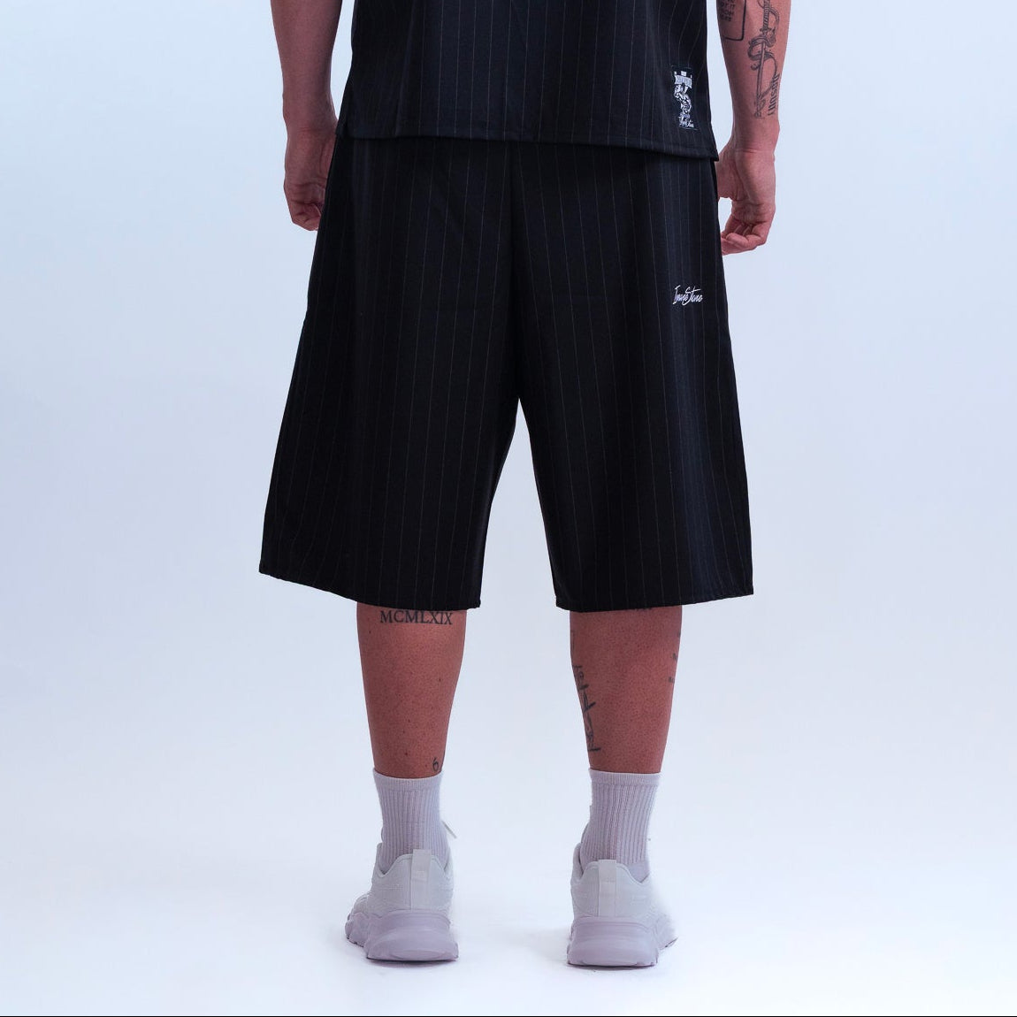 Shorts MAMMAMIA - Pinstripe Black