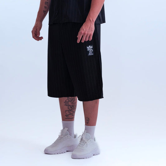 Shorts MAMMAMIA - Pinstripe Black