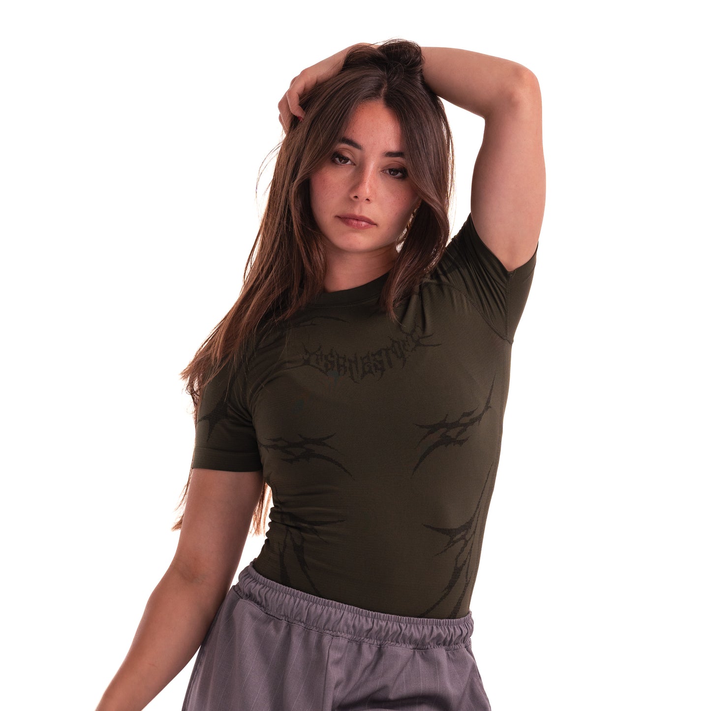 Woman Compression Knight Carbon - Military green