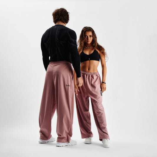 Pants MAMMAMIA - Pinstripe Old Pink