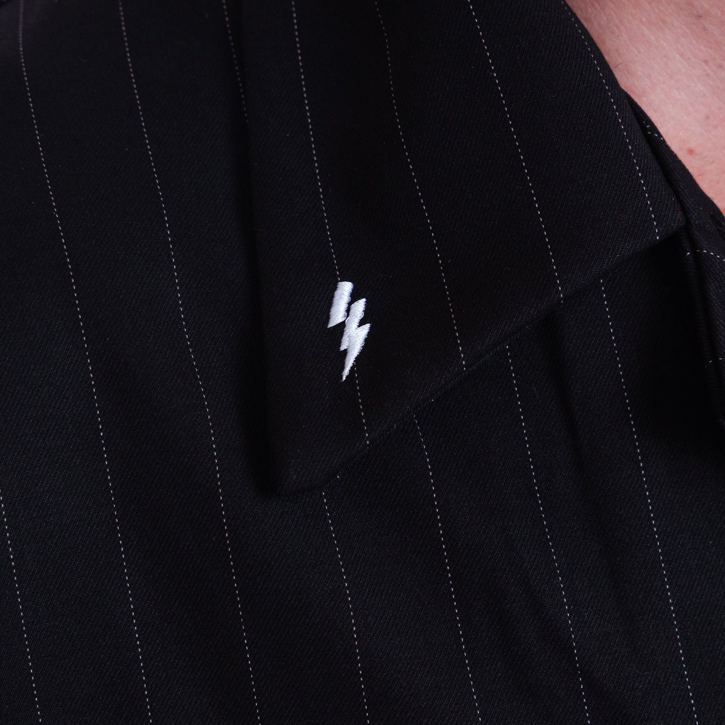 Shirt MAMMAMIA - Pinstripe Black
