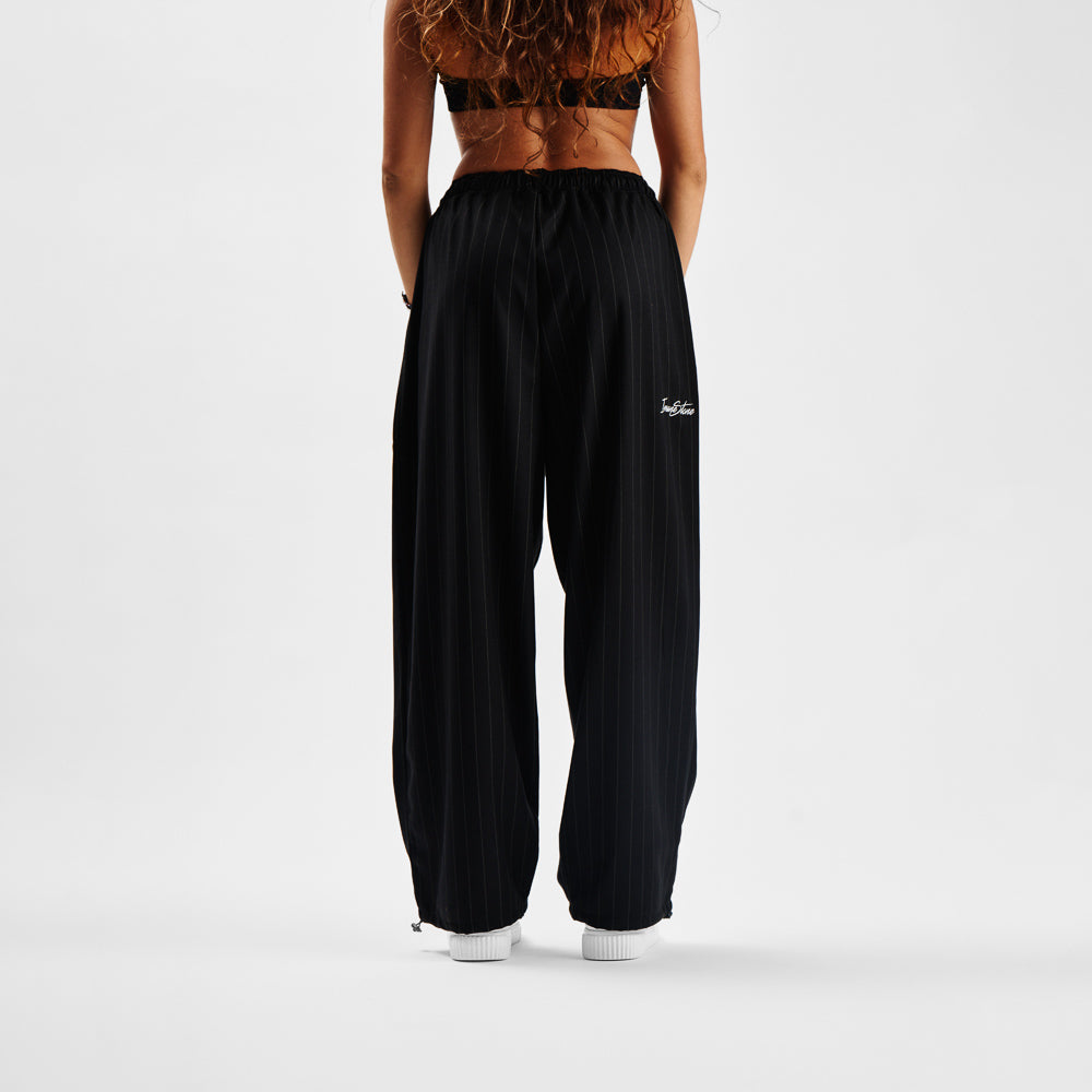 MAMMAMIA Pants - Pinstripe Black