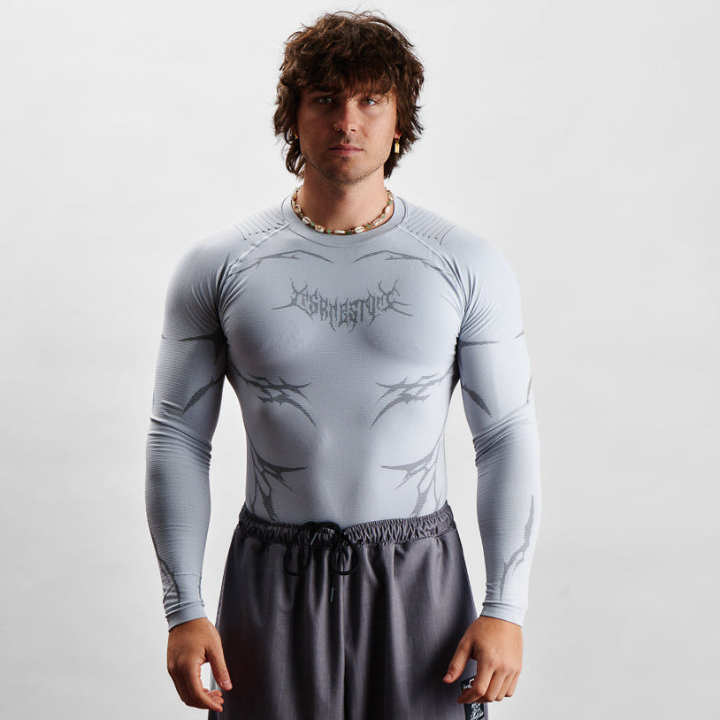Compression Knight Carbon LS - White