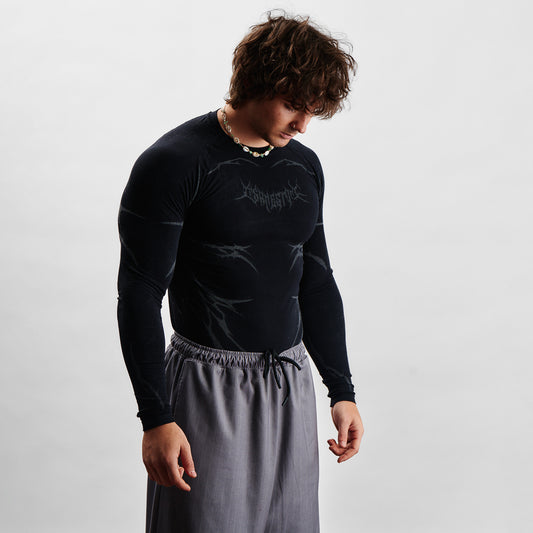 Compression Knight Carbon LS - Black