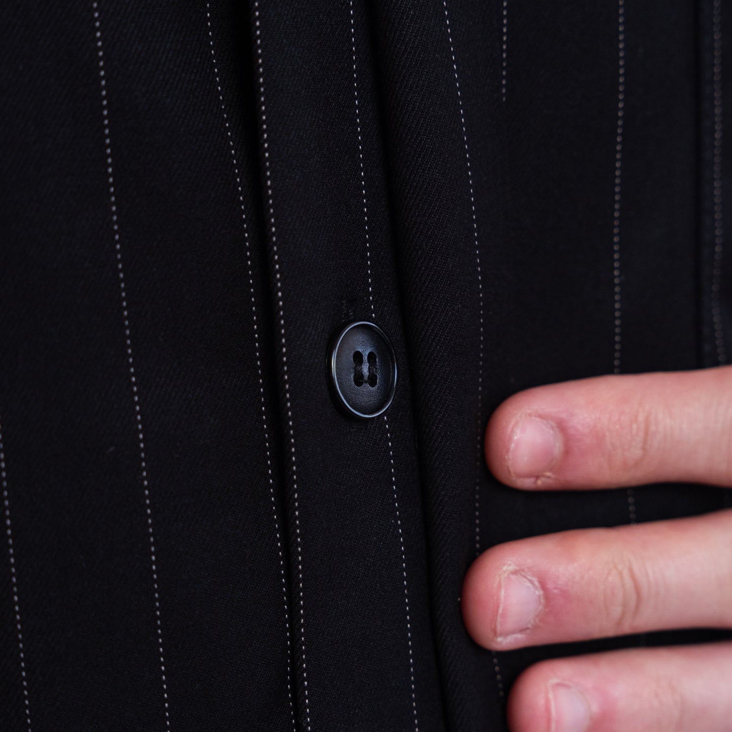 Shirt MAMMAMIA - Pinstripe Black
