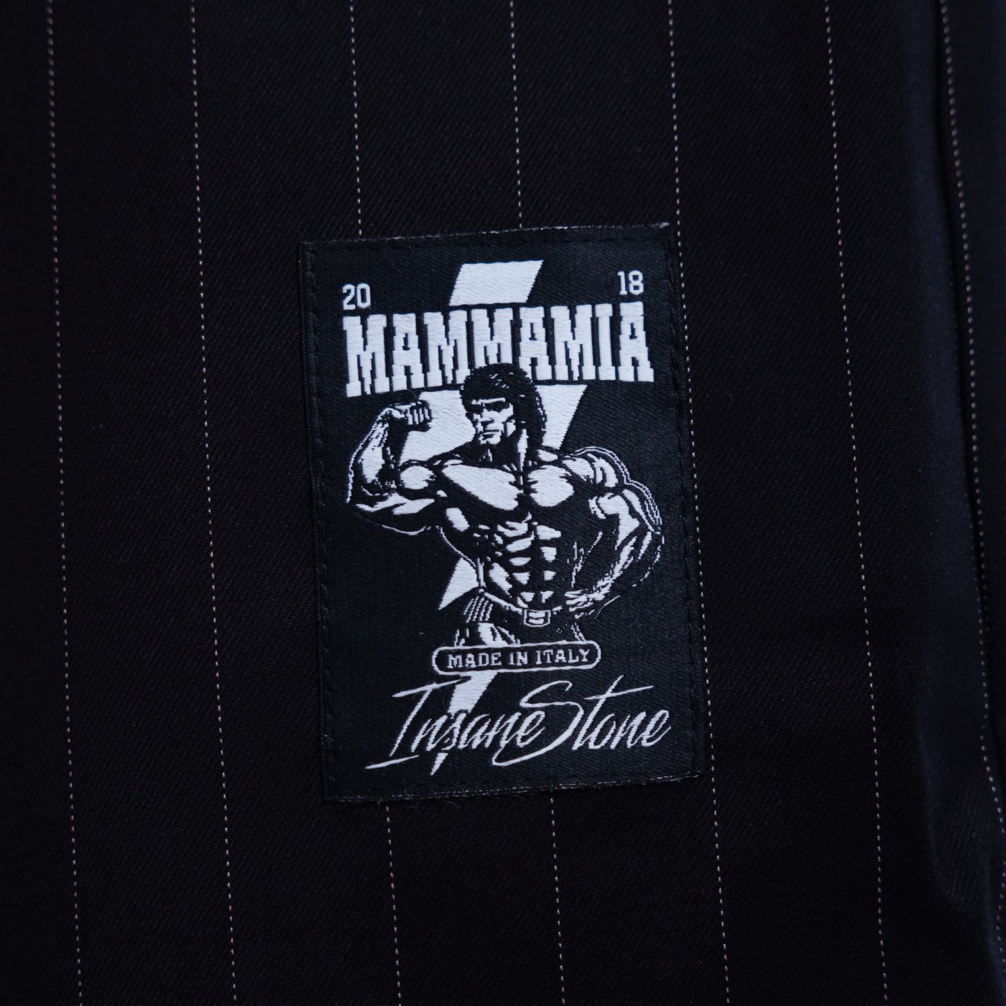 Shorts MAMMAMIA - Pinstripe Black