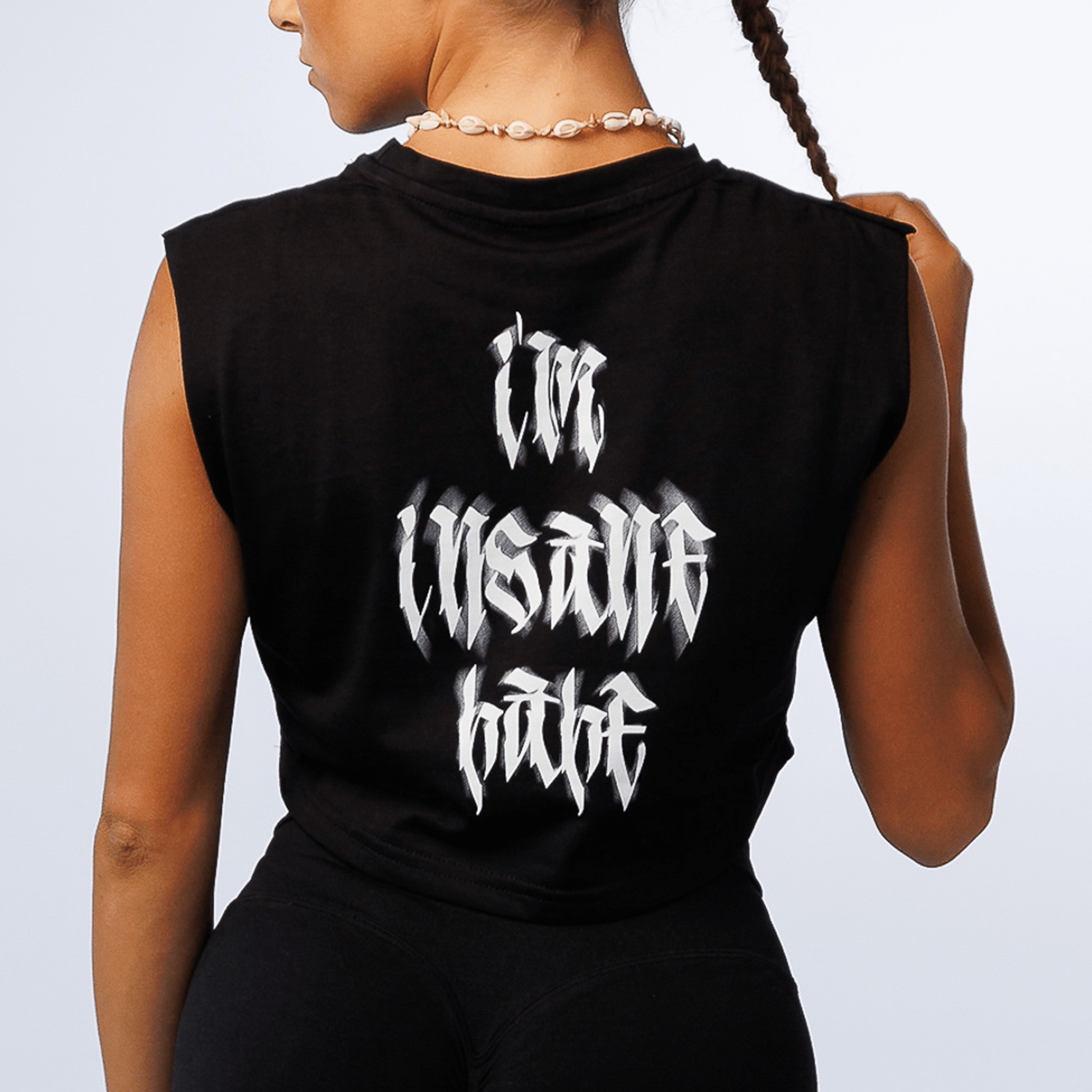 Canotta Crop W - Black - Insane Stone ®