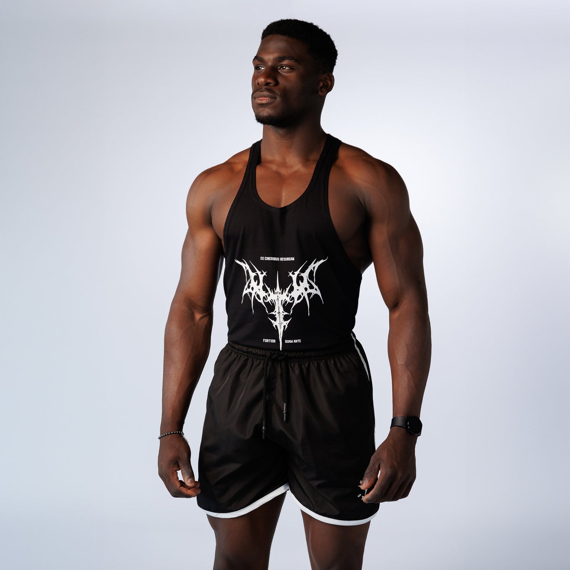 Canotta Uomo Inleaderfashion Per Palestra - Stringer Muscoli, Girocollo, Cotone Stampato - Foto 5
