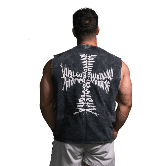 Crucifix Tee - Stone Grey - Insane Stone ®