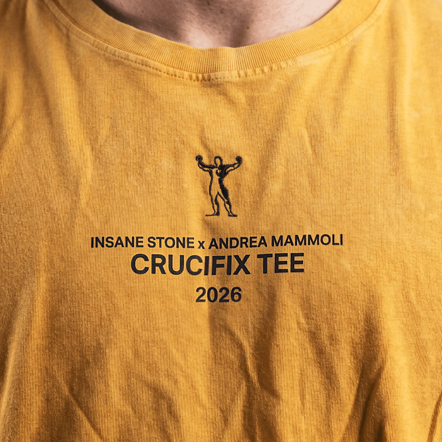 Crucifix Tee - Stone Ochre - Insane Stone ®