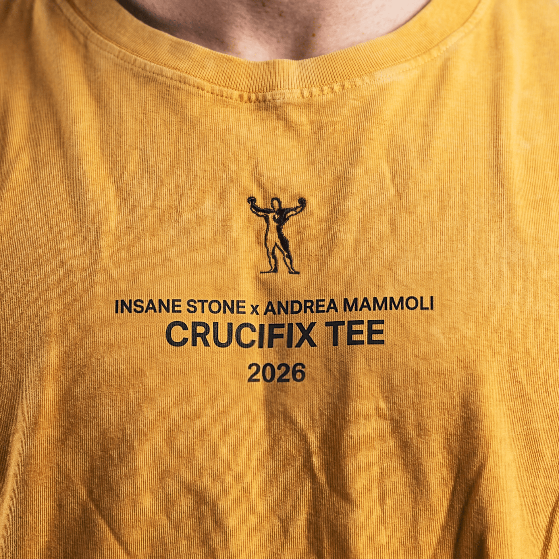 Crucifix Tee - Stone Ochre - Insane Stone ®