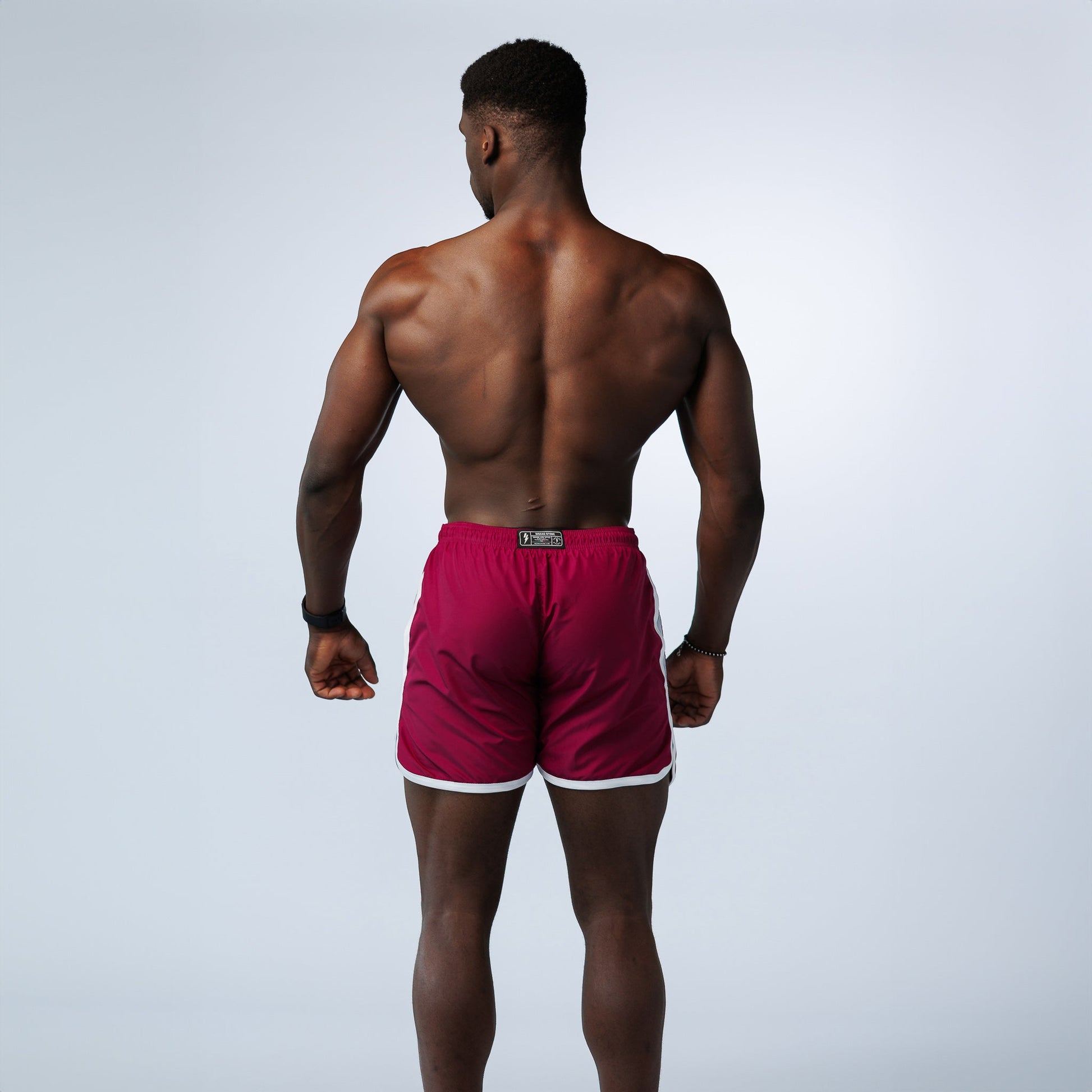 Gym & Swim Shorts Purple - White - Insane Stone ®