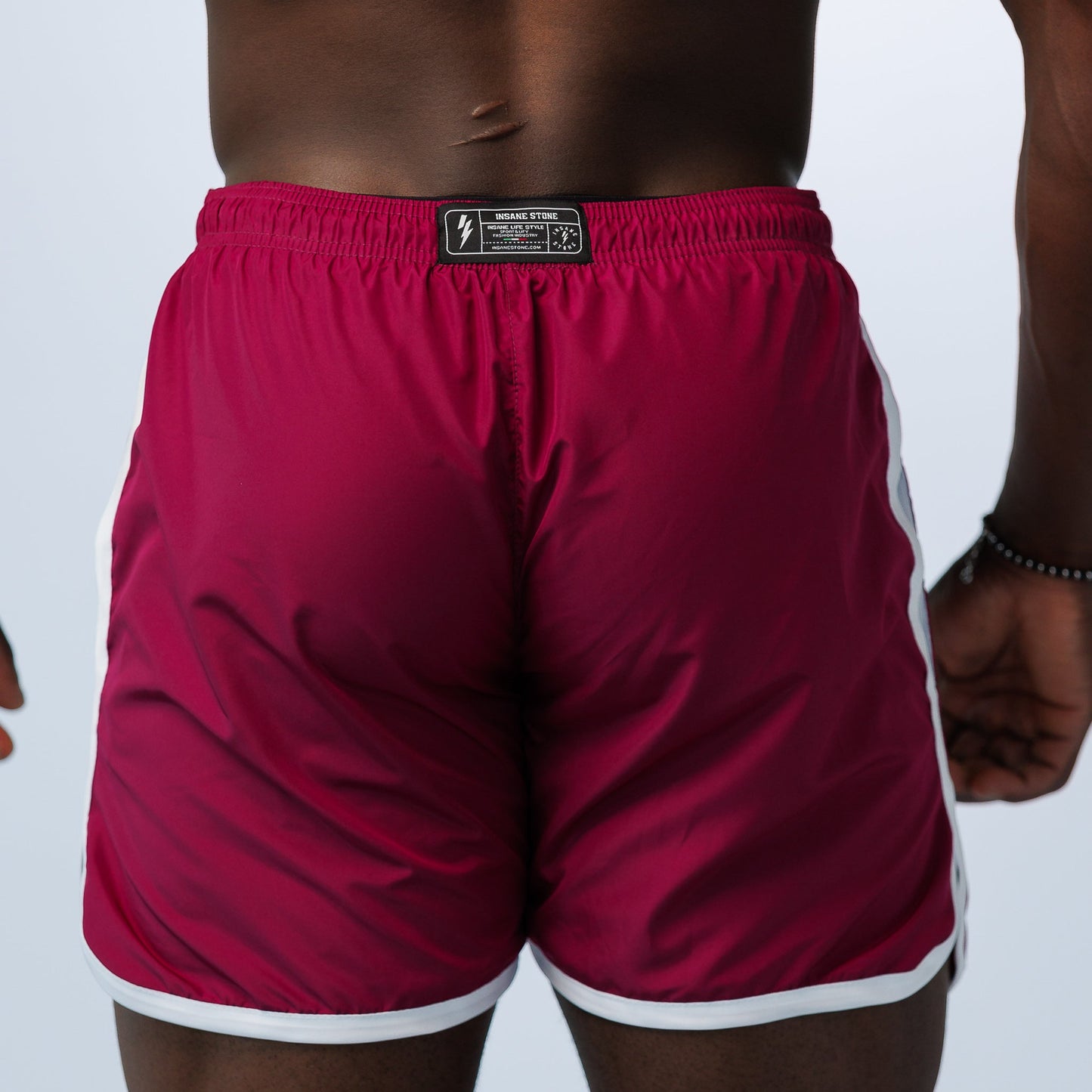 Gym & Swim Shorts Purple - White - Insane Stone ®