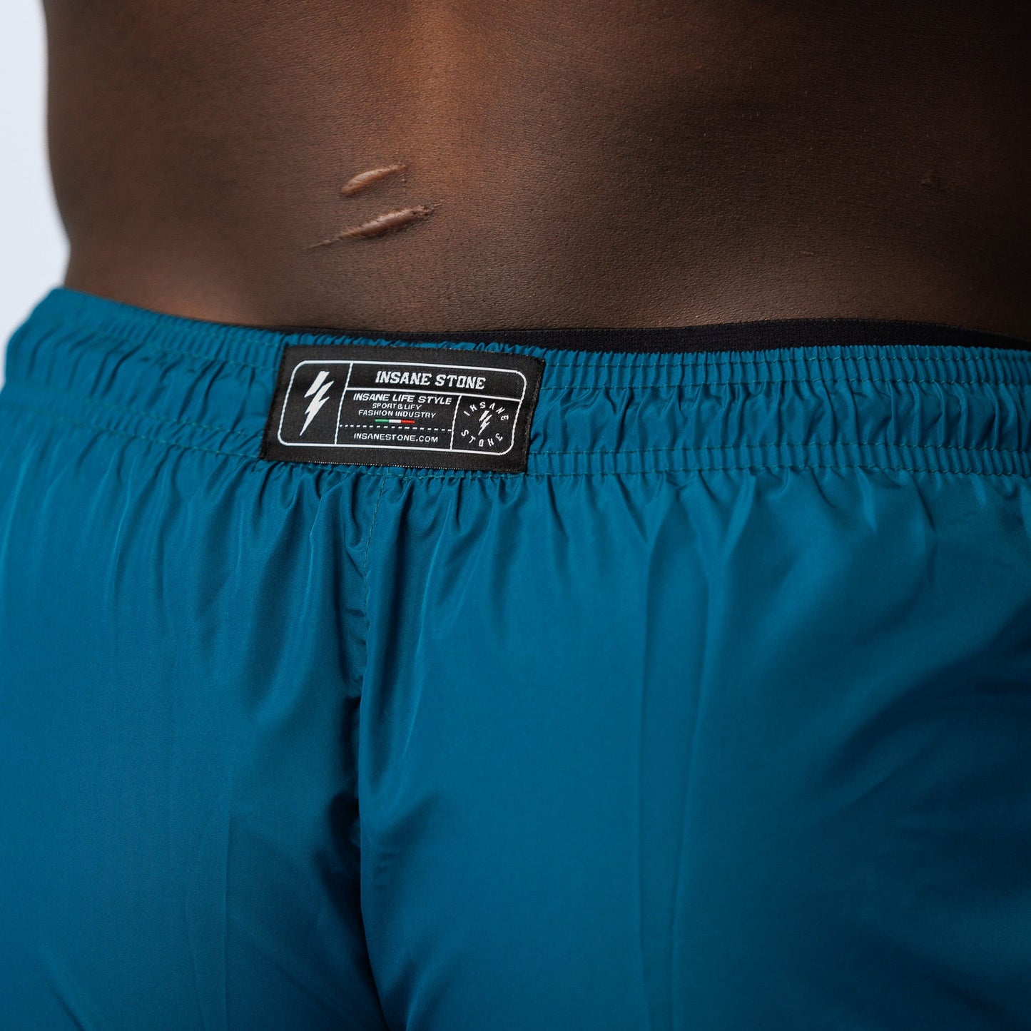 Gym & Swim Shorts Teal - Black - Insane Stone ®