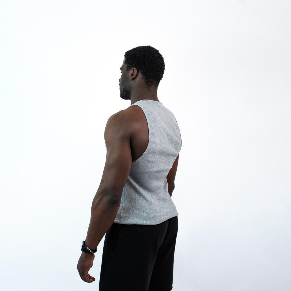 Gym Tank Rib Grey - Insane Stone ®