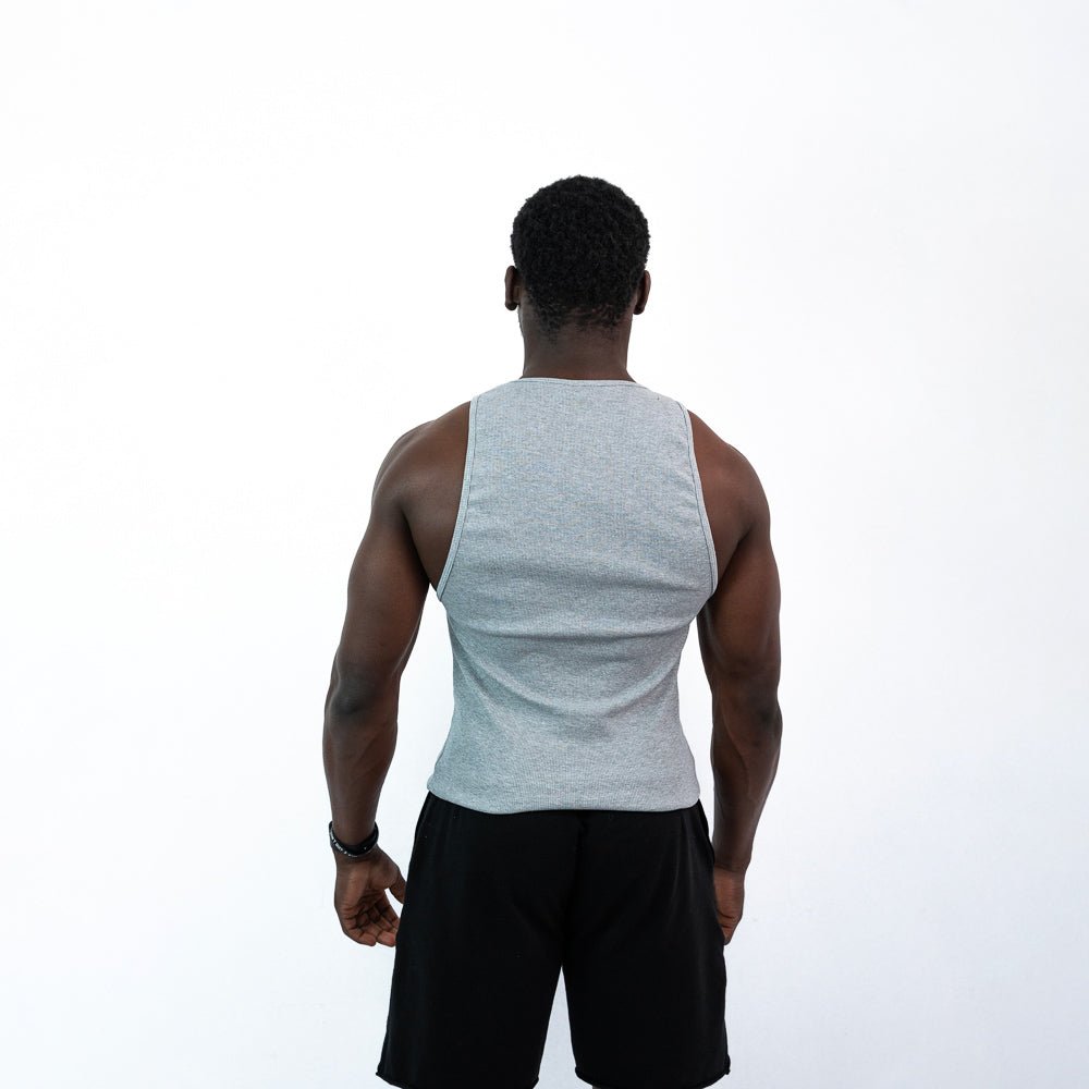 Gym Tank Rib Grey - Insane Stone ®