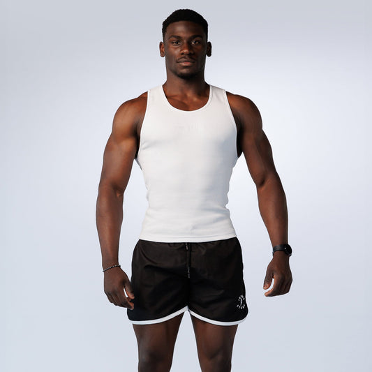 Gym Tank Rib White - Insane Stone ®