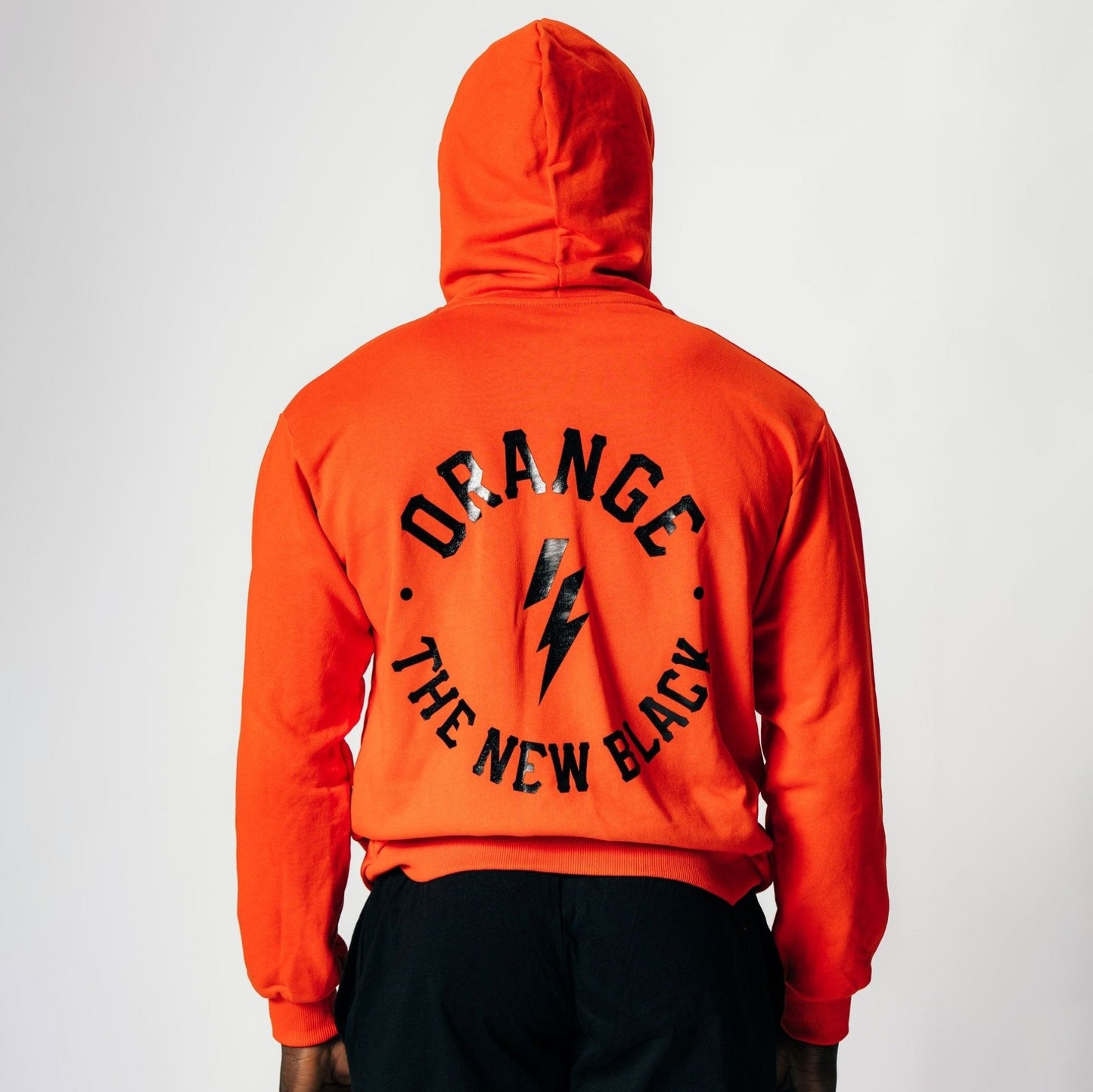 Hoodie zip Orange IS the new Black - limited ed.