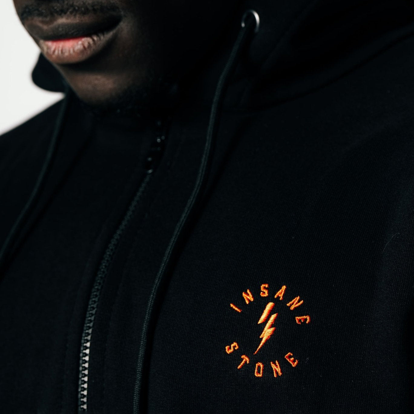 Hoodie zip Orange IS the new Black - limited ed.