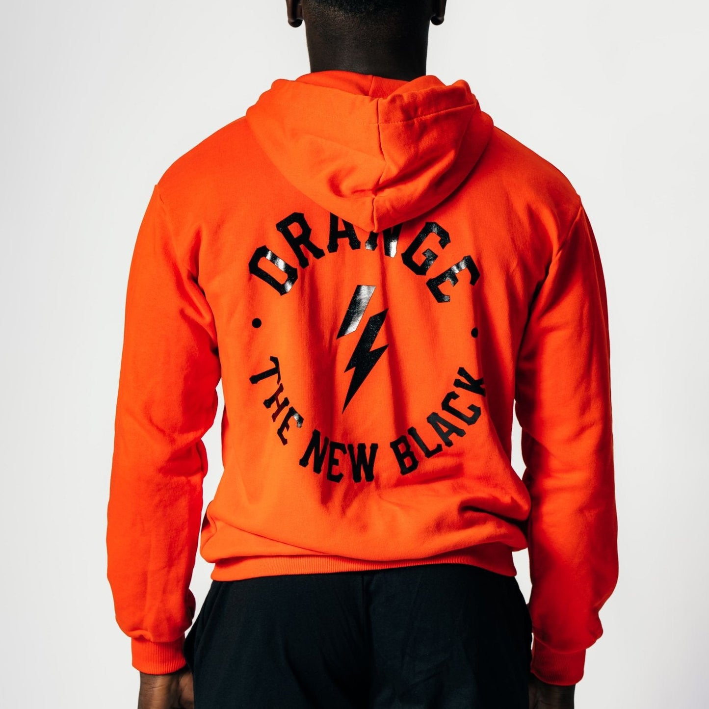 Hoodie zip Orange IS the new Black - limited ed.