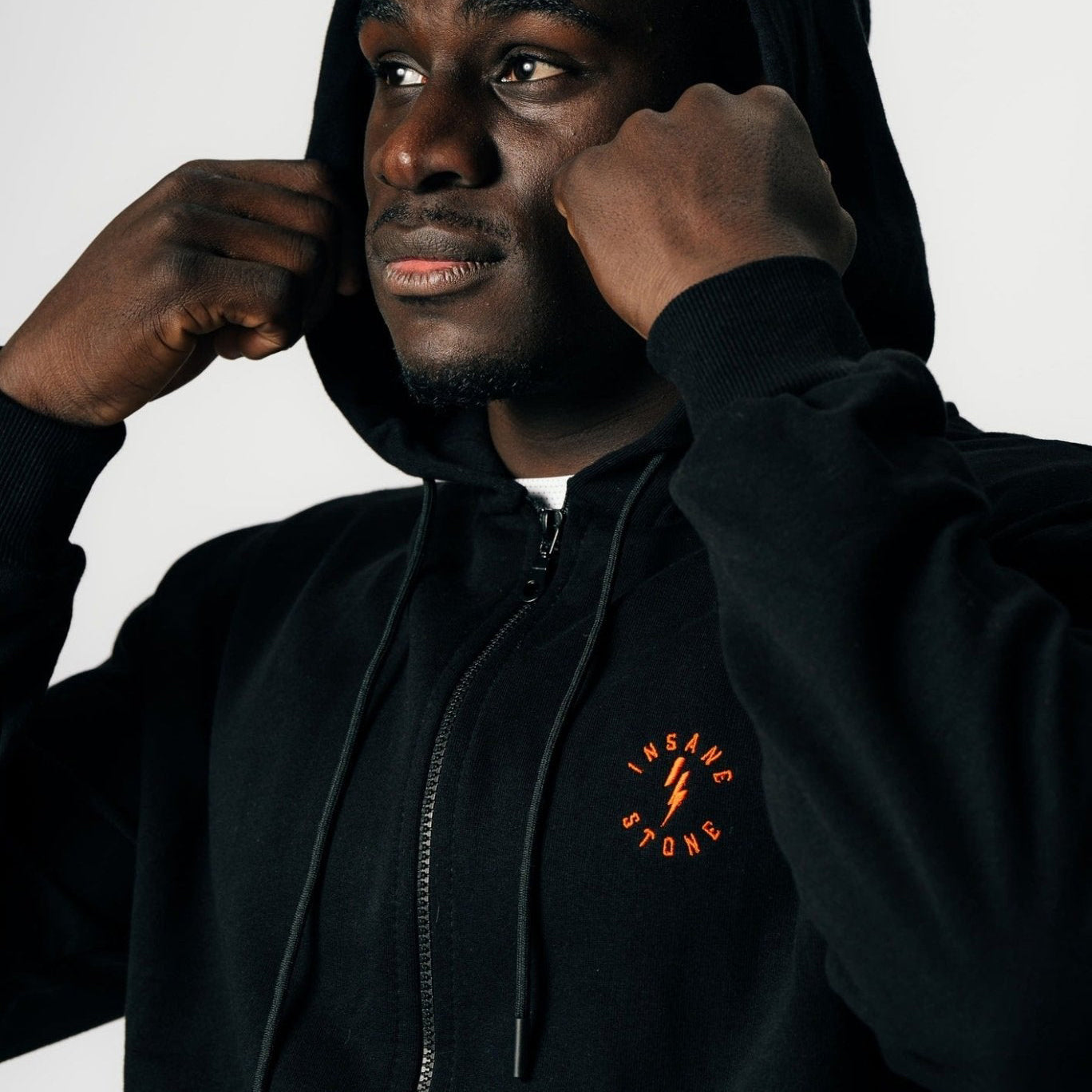 Hoodie zip Orange IS the new Black - limited ed.