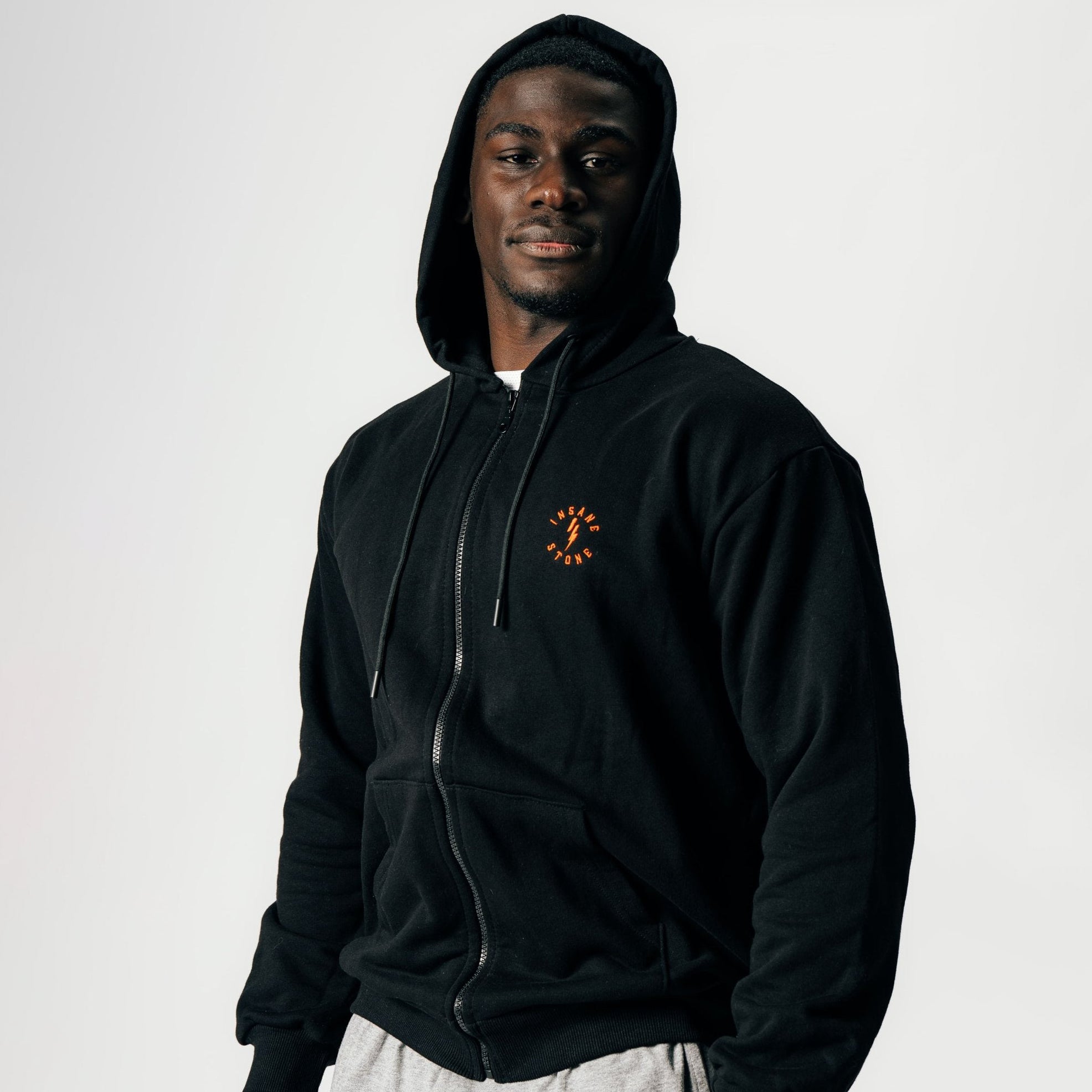 Hoodie zip Orange IS the new Black - limited ed. – Insane Stone ®