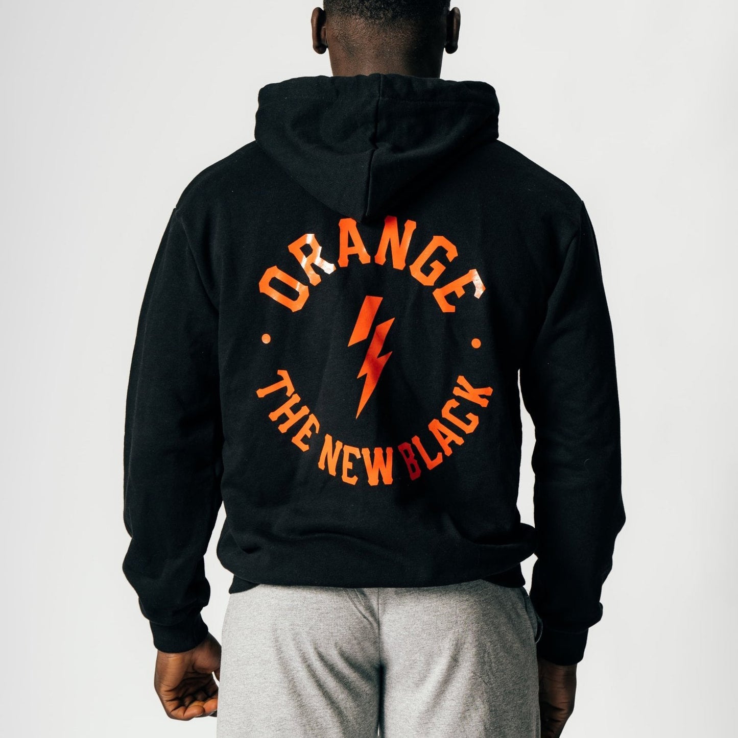 Hoodie zip Orange IS the new Black - limited ed.