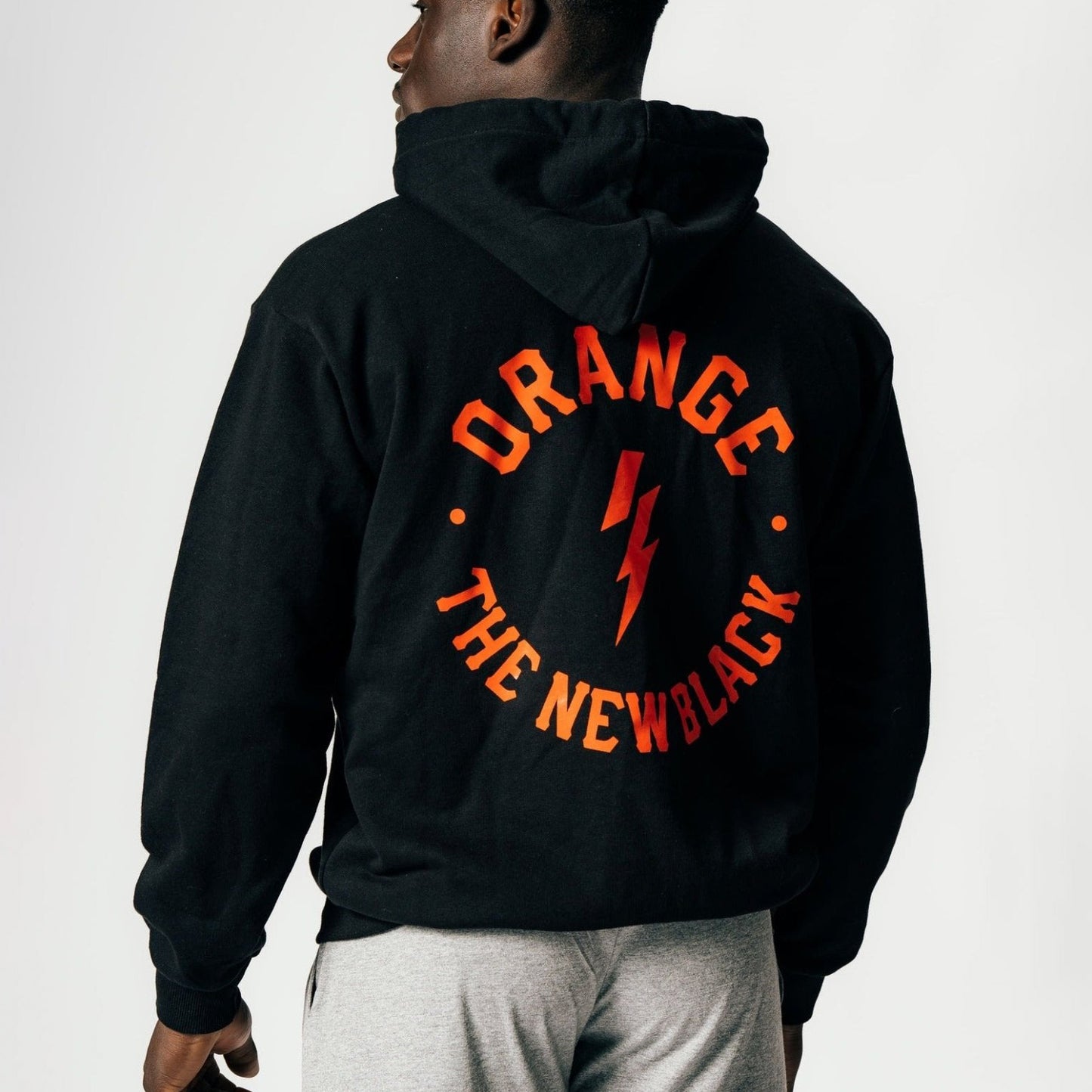 Hoodie zip Orange IS the new Black - limited ed.