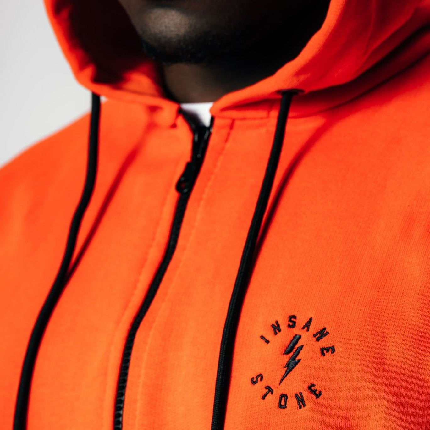 Hoodie zip Orange IS the new Black - limited ed.