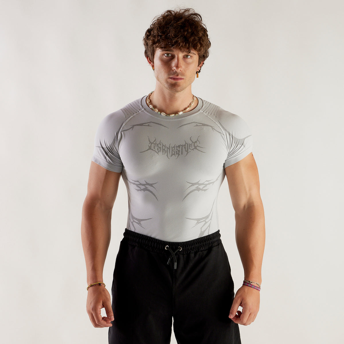 Compression Knight Carbon - White