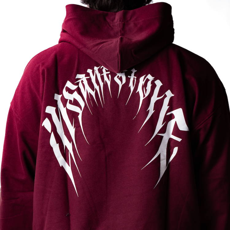 Oversize Hoodie Darksome Ed. Bordeaux - Insane Stone ®