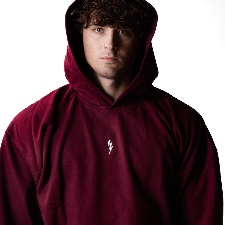 Oversize Hoodie Darksome Ed. Bordeaux - Insane Stone ®